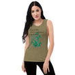 Always Better Haiku With Lilies on Women's Muscle Tank Top