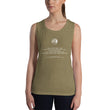 Binary Instructions To Keep Moving The World Forward With Venusian Earth In White on Women's Muscle Tank Top