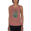 Always Better Haiku With Lilies on Women's Muscle Tank Top