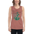 Always Better Haiku With Lilies on Women's Muscle Tank Top