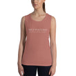 5813 Ventures Logo In Pearl on Women's Muscle Tank Top