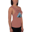 Dream Bigger Haiku With Mountains on Women's Muscle Tank Top