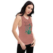 Always Better Haiku With Lilies on Women's Muscle Tank Top