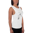 Walk With A Purpose Haiku With Dragonfly on Women's Muscle Tank Top