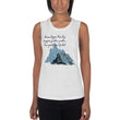 Dream Bigger Haiku With Mountains on Women's Muscle Tank Top