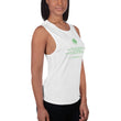 Binary Instructions To Keep Moving The World Forward With Venusian Earth In Green on Women's Muscle Tank Top