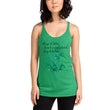 Always Better Haiku With Lilies on Women's Racerback Tank Top