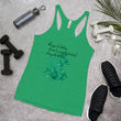 Always Better Haiku With Lilies on Women's Racerback Tank Top