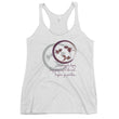 Courage To Begin Haiku With Fish on Women's Racerback Tank Top