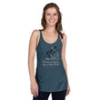 Always Win Now Haiku With Butterfly on Women's Racerback Tank Top