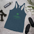 Binary Instructions To Keep Moving The World Forward With Venusian Earth In Green on Women's Racerback Tank Top