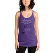 Walk With A Purpose Haiku With Dragonfly on Women's Racerback Tank Top