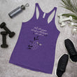 Walk With A Purpose Haiku With Dragonfly on Women's Racerback Tank Top