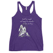 Lead By Example Haiku With Mountain Shrines on Women's Racerback Tank Top