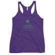 Binary Instructions To Keep Moving The World Forward With Venusian Earth In Green on Women's Racerback Tank Top