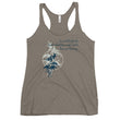 Love Gratitude Peace Harmony Haiku With Bamboo on Women's Racerback Tank Top