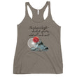 Future Is Bright Haiku With Mountain Sun on Women's Racerback Tank Top