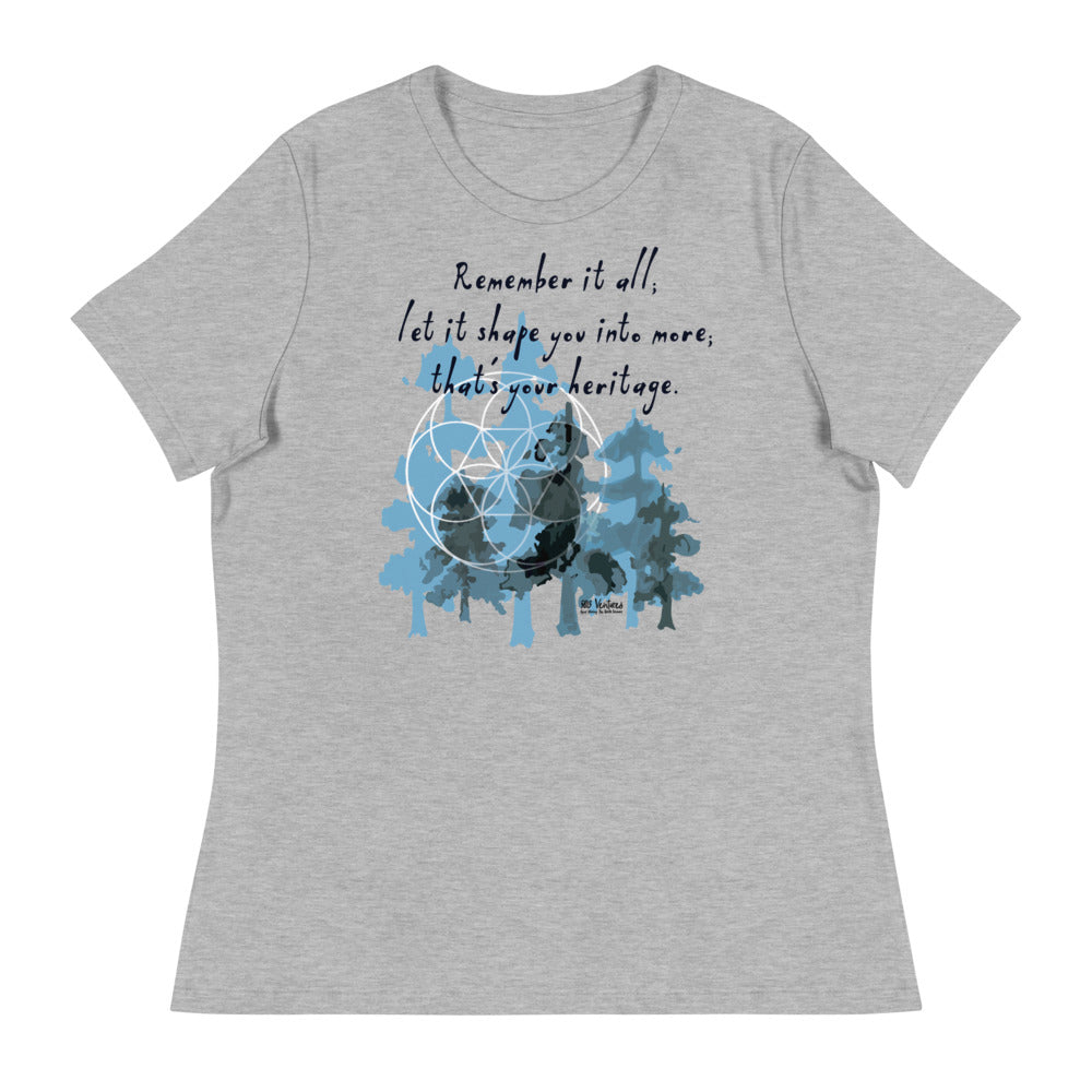 Remember Your Heritage Haiku With Trees on Women's Relaxed Fit T-Shirt