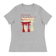 Descendants Need Ancestors Haiku With Pagoda on Women's Relaxed Fit T-Shirt