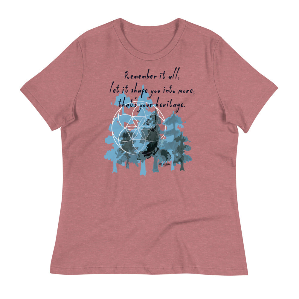 Remember Your Heritage Haiku With Trees on Women's Relaxed Fit T-Shirt