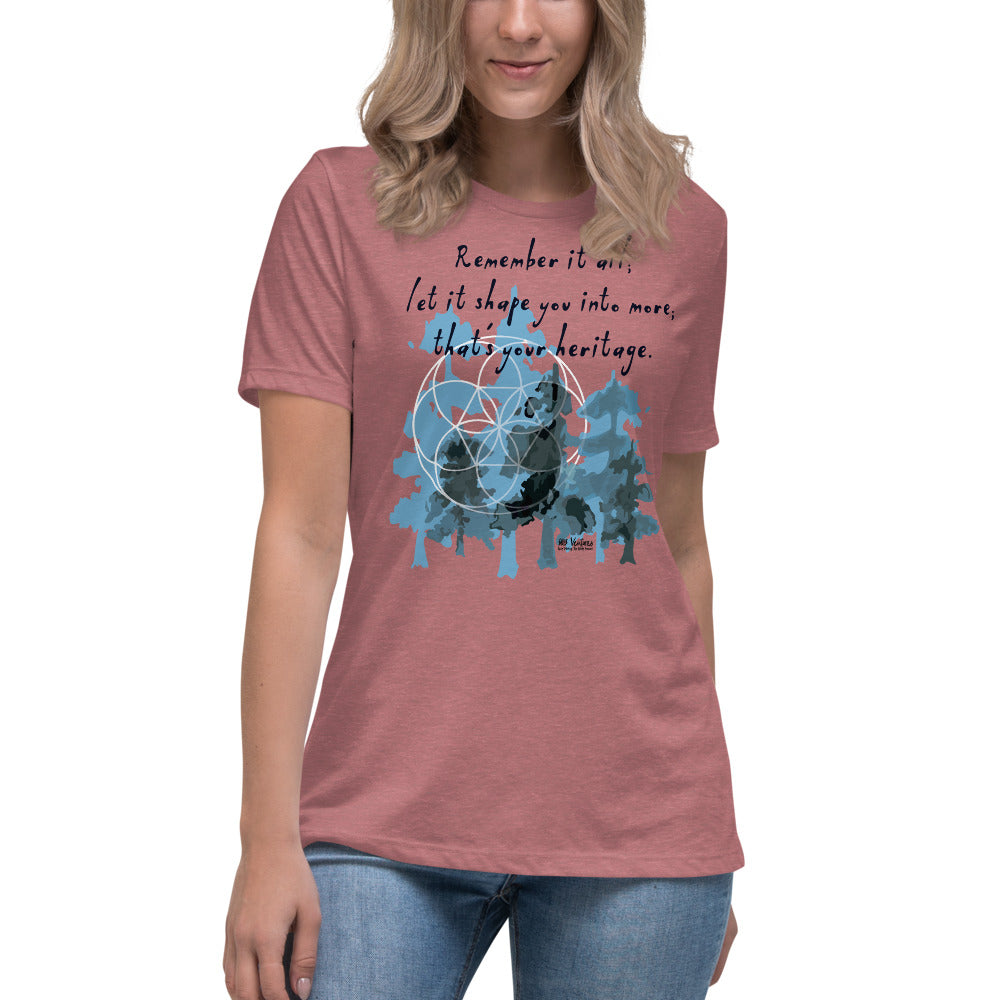 Remember Your Heritage Haiku With Trees on Women's Relaxed Fit T-Shirt