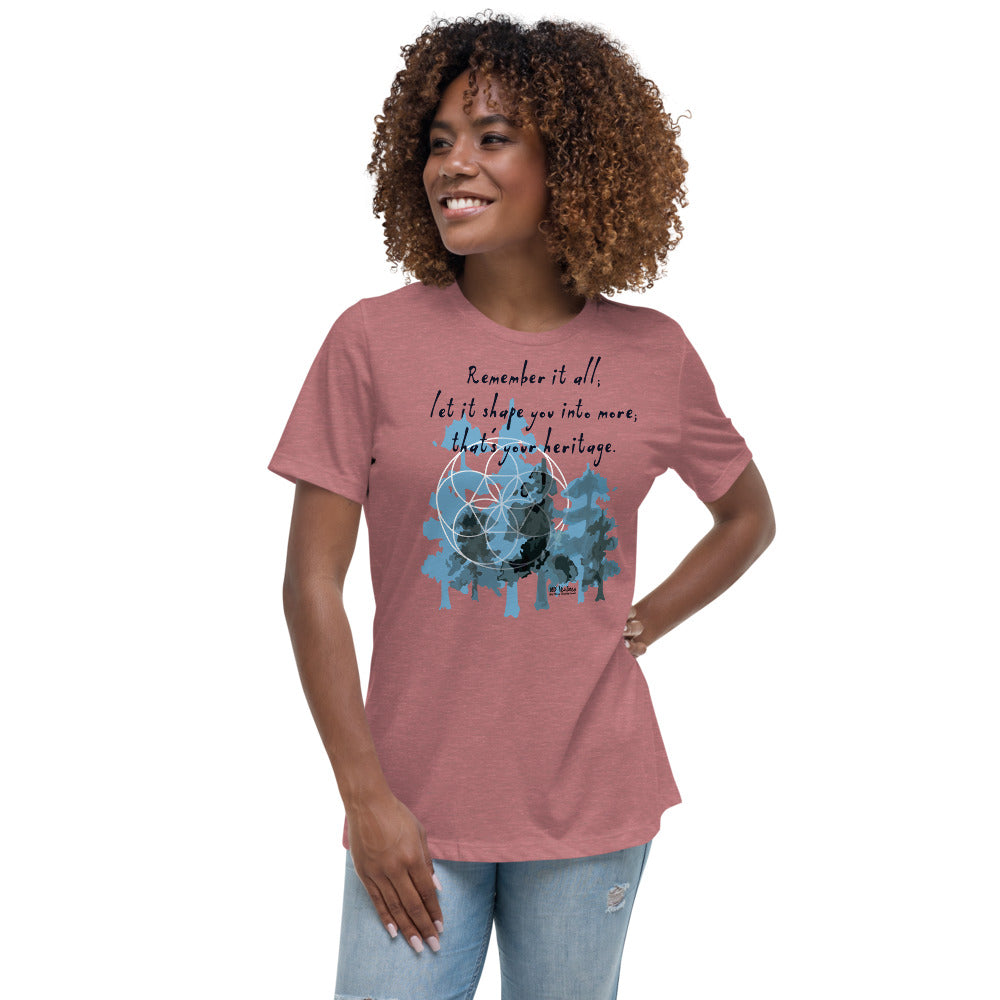 Remember Your Heritage Haiku With Trees on Women's Relaxed Fit T-Shirt