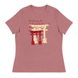 Descendants Need Ancestors Haiku With Pagoda on Women's Relaxed Fit T-Shirt