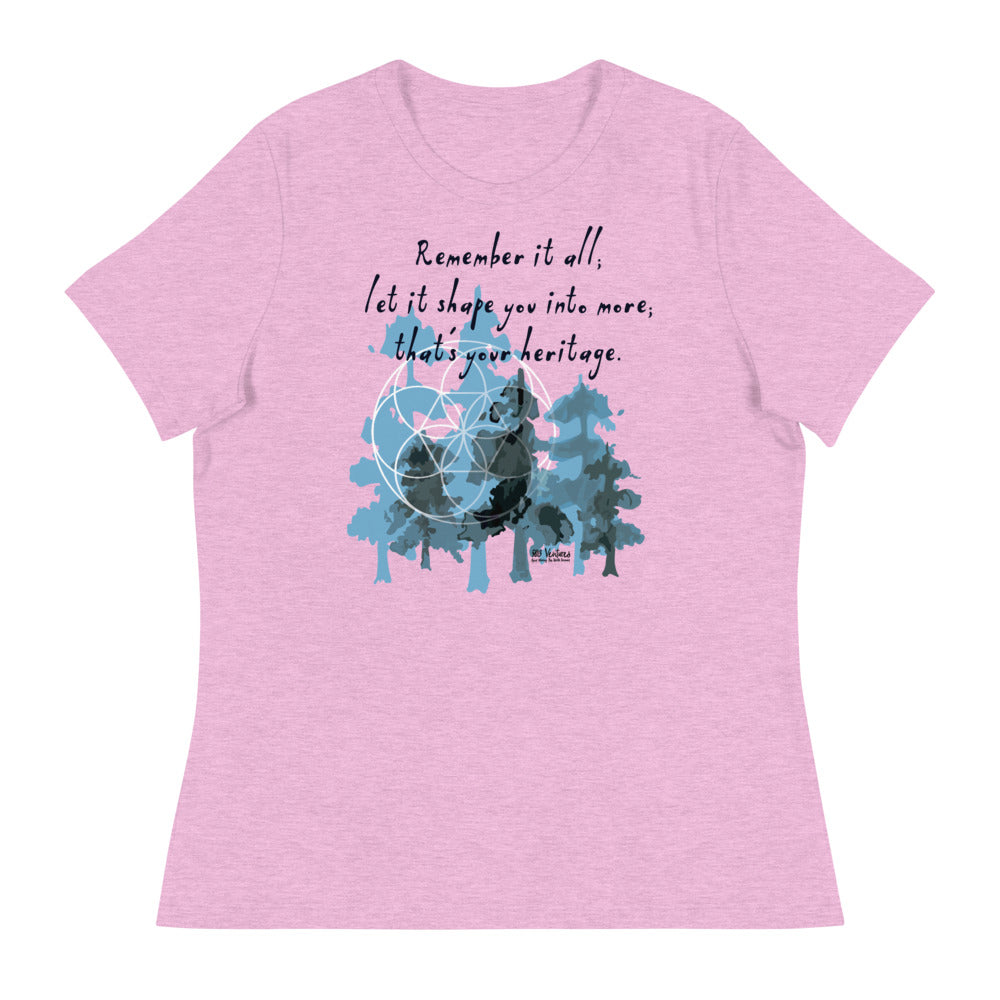 Remember Your Heritage Haiku With Trees on Women's Relaxed Fit T-Shirt