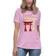 Descendants Need Ancestors Haiku With Pagoda on Women's Relaxed Fit T-Shirt