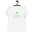 Binary Instructions To Keep Moving The World Forward With Venusian Earth In Green on Women's Relaxed Fit T-Shirt