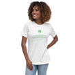 Binary Instructions To Keep Moving The World Forward With Venusian Earth In Green on Women's Relaxed Fit T-Shirt