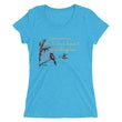 Life Is An Encore Haiku With Wren on Women's Tri-Blend Tee Shirt