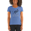 Always Win Now Haiku With Butterfly on Women's Tri-Blend Tee Shirt