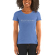 5813 Ventures Logo In Pearl on Women's Tri-Blend Tee Shirt