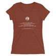 Binary Instructions To Keep Moving The World Forward With Venusian Earth In White on Women's Tri-Blend Tee Shirt