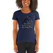 Always Win Now Haiku With Butterfly on Women's Tri-Blend Tee Shirt