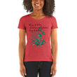 Always Better Haiku With Lilies on Women's Tri-Blend Tee Shirt