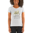 Sage Wisdom Haiku With Sparrow on Women's Tri-Blend Tee Shirt