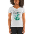 Always Better Haiku With Lilies on Women's Tri-Blend Tee Shirt