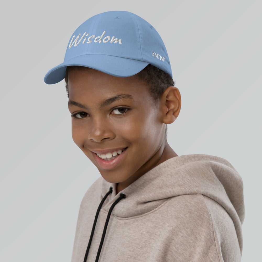 Wisdom In Marble Embroidery on Youth Baseball Cap