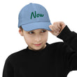 Now In Emerald Embroidery on Youth Baseball Cap