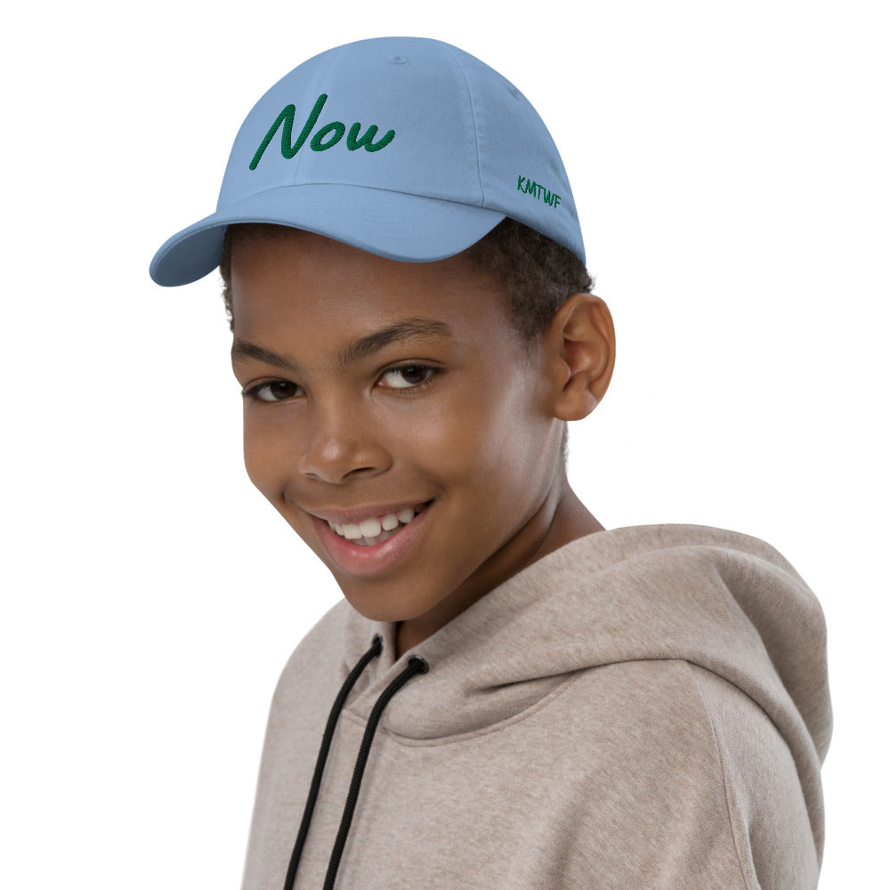 Now In Emerald Embroidery on Youth Baseball Cap