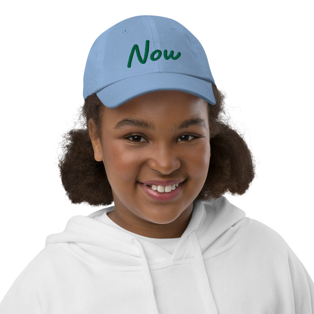 Now In Emerald Embroidery on Youth Baseball Cap