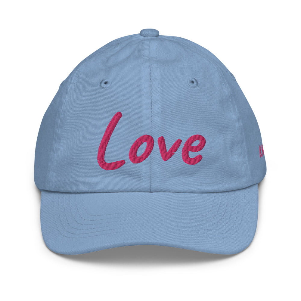 Love In Star Rose Quartz Embroidery on Youth Baseball Cap