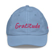 Gratitude In Star Rose Quartz Embroidery on Youth Baseball Cap