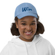 Win In Sapphire Embroidery on Youth Baseball Cap