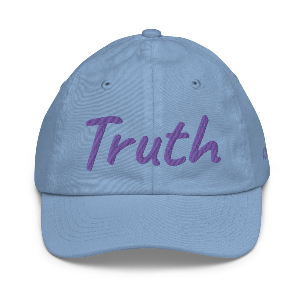 Truth In Amethyst Embroidery on Youth Baseball Cap