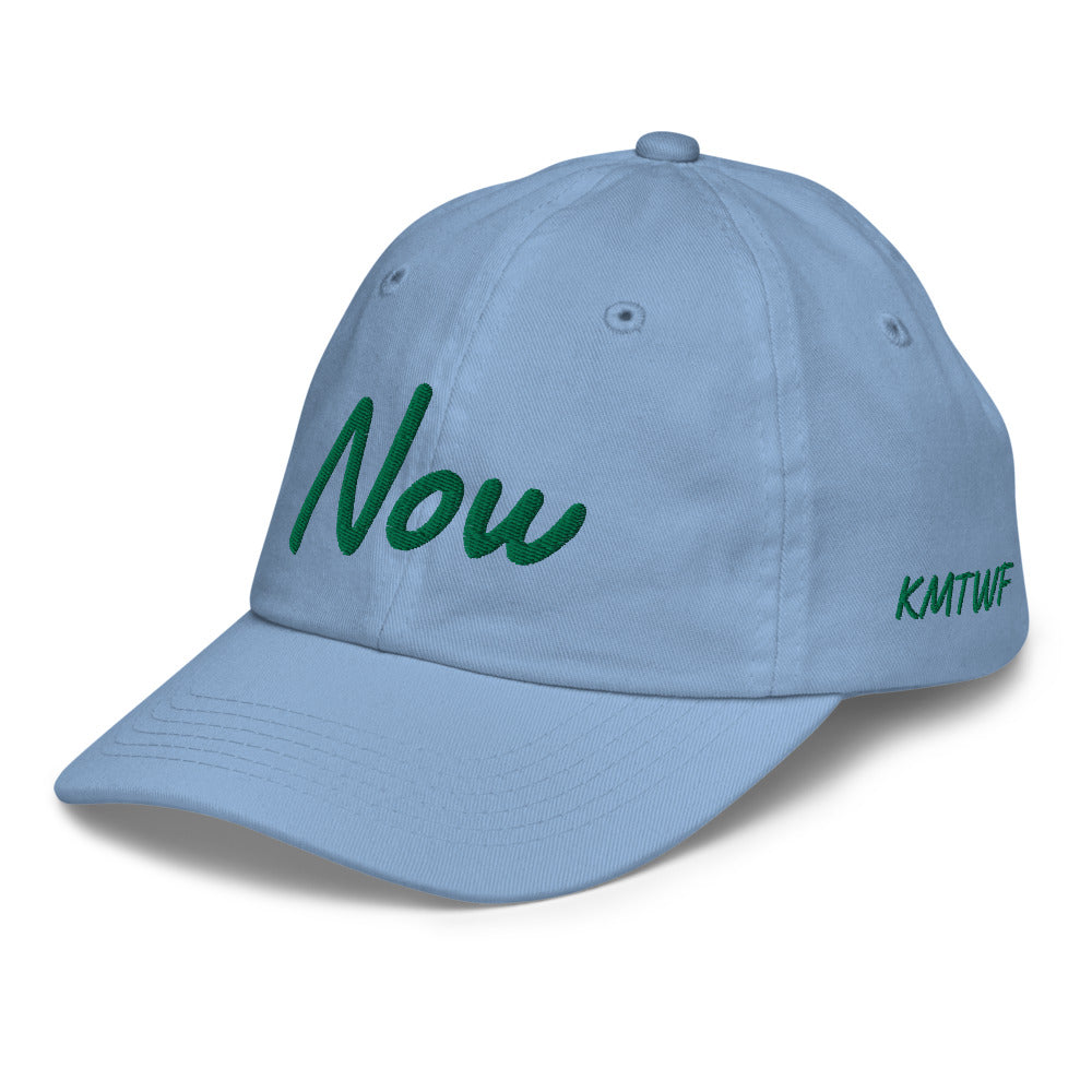 Now In Emerald Embroidery on Youth Baseball Cap