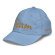 Team In Celluloid Embroidery on Youth Baseball Cap