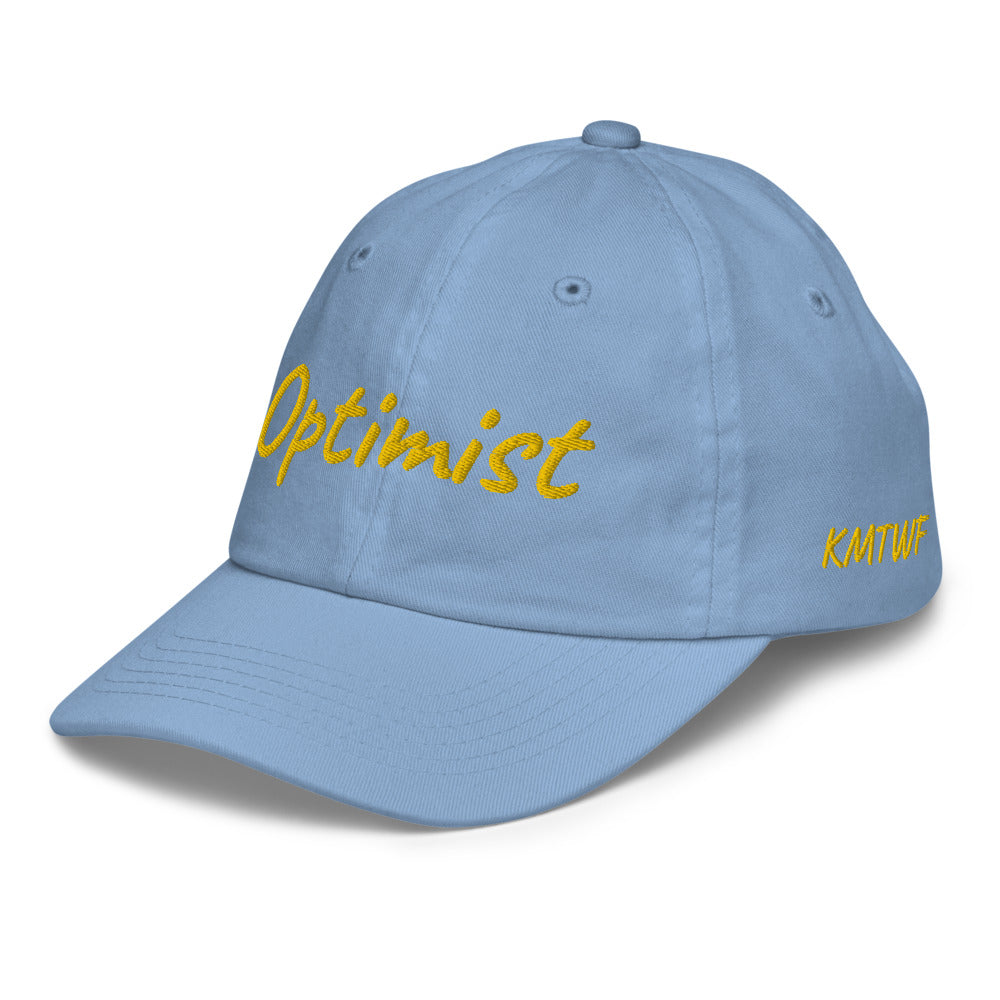 Optimist In Gold Embroidery on Youth Baseball Cap